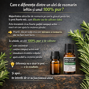 Set de 2 uleiuri esențiale de rozmarin 100% PUR + Pipeta CADOU