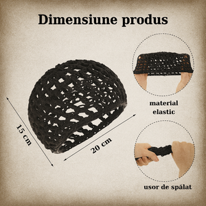 Plasă de Păr pentru Somn – Păr Drept și Mătăsos